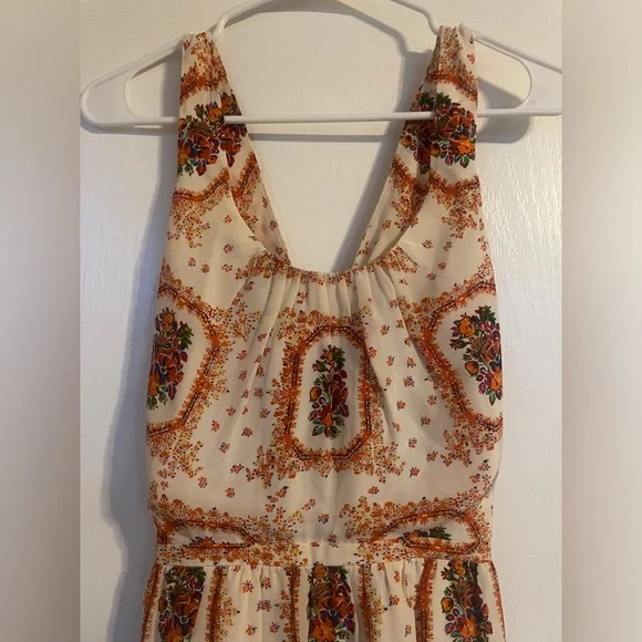 Madewell Floral Silk Sundress 2 Preppy Cottage Travel Vacation Quiet Luxury Fall - Picture 3 of 7